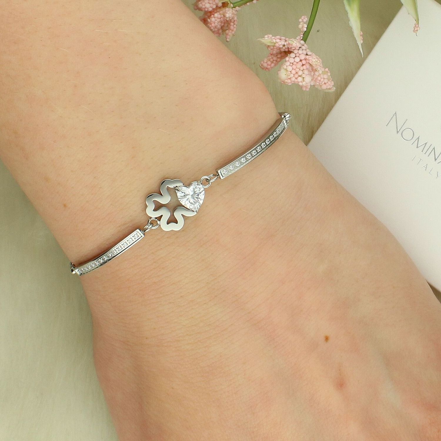 Bransoletka Nomination koniczynka z cyrkonią 028019 006.jpg